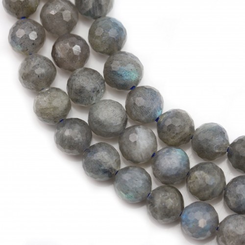 Labradorite Ronde Facette 8mm x 40cm