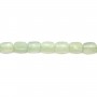 Jadeite rectangle facette 8x10mm x 40cm
