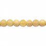 Jade miel rond 12mm x 5pcs