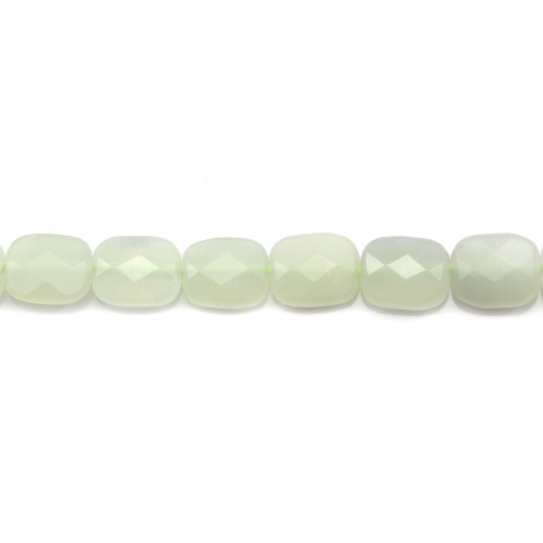 Jade jadeite rectangle facette 8x10mm x 5pcs