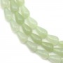Jade jadeite goutte 5x8mm x 40cm