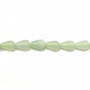 Jade jadeite goutte 5x8mm x 40cm
