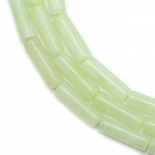 Jade nephrite tube 4x13mm x 39cm