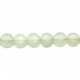 Jadeite vert ronde plate 8mm x 40cm