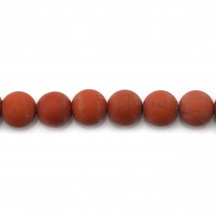 Jaspe rouge matte ronde 6mm x 20pcs