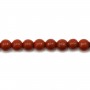 Red round jaspe 3mm x 40cm 