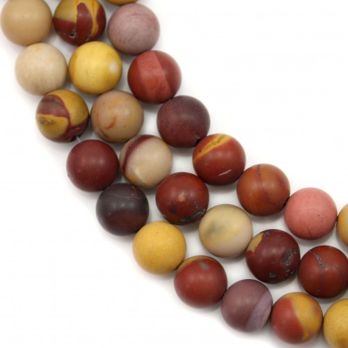 Jaspe mookaite ronde 6mm x 40cm