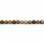 Jaspe polychrome matte ronde 10mm x 5pcs