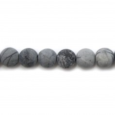 Jaspe picasso matte ronde 6mm x 40cm