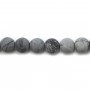 Jaspe picasso matte ronde 6mm x 40cm