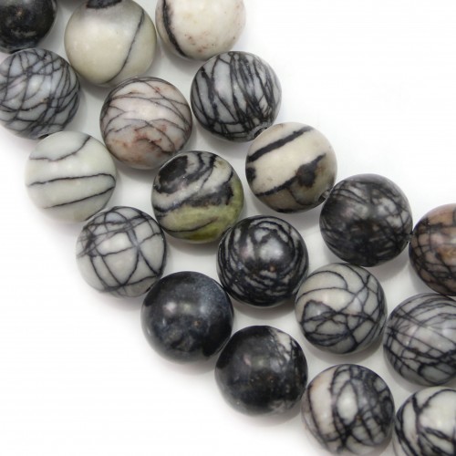 Picasso jasper round 12mm x 40cm 