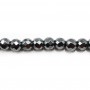 Hematite Faceted Round 3mm x 40cm