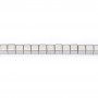 Hématite argenté cube carré 3mm x 40cm 