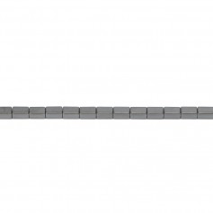 Hématite cube rectangle 2x4mm x 10pcs