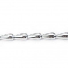 Hématite goutte 8x16mm x 2pcs