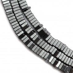 Hematite lamellar square 1x3mm x 40cm
