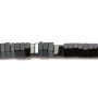 Hématite carré lamelle 1x2mm x 40cm