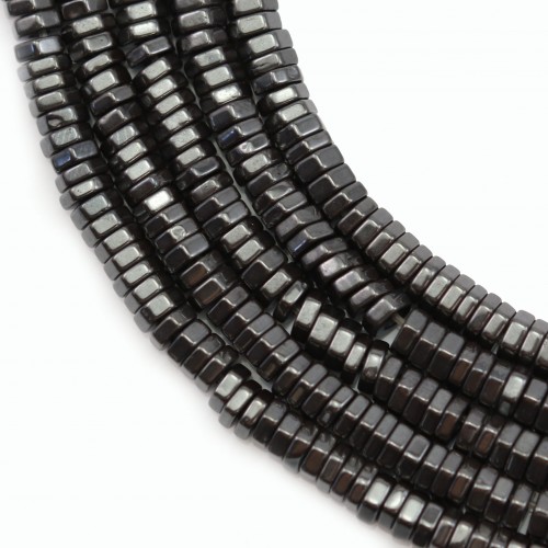 Hematite matte nut 3x1mm x 40cm