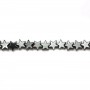 Hematite, in shape of a star, 4mm x 40 cm