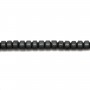 Hematite matte rondelle 2x3mm x 40cm