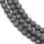 Hematite matte faceted round 4mm x 40 cm
