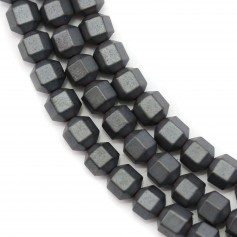 Hematite matte cylinder 4mm x 40cm