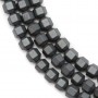 Hematite matte cylinder 4mm x 40cm
