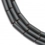 Hématite mate tube 3x9mm x 40cm