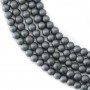 Hematite matte round 3mm x 40 cm