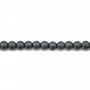 Hematite matte round 3mm x 40 cm