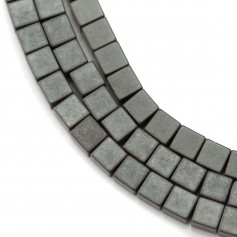Hematite matte cube 4mm x 40cm