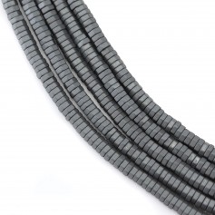 Hématite mate ecrou 3x1mm x 40cm