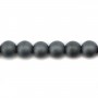 Hematite matte round 4mm x 40 cm