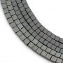 Hematite matte cube 3mm x 40cm