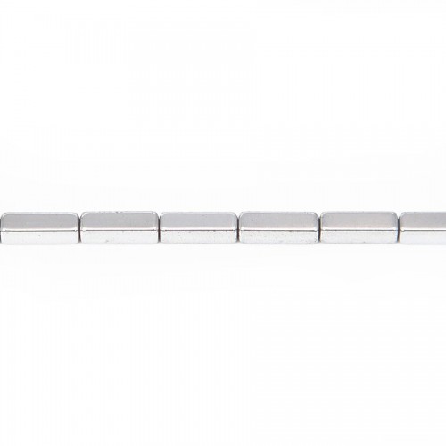 Hématite argenté cube rectangle 3x9mm x 40cm 