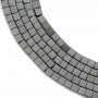Hematite matte cube 2mm x 40cm