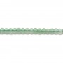Aventurine green, in round faceted shape, in size of 2mm x 40cm 