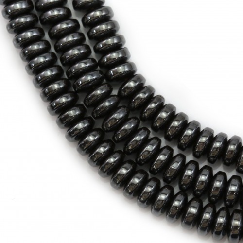 Hematite rondelle 2x4mm x 40cm 