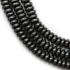 Hematite rondelle 2x4mm x 40cm 