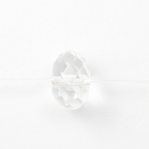Cristal de roche rondelle facette 4x7mm x 40cm