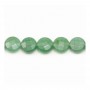 Aventurine ronde plate facetté 8mm x 8pcs