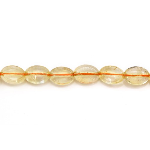 Citrine orange, in oval shape, in size of 12 * 16mm x 2pcs