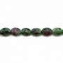 Rubis zoisite ovale 10x14mm x 4 pcs