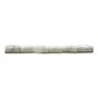 Howlite blanche matte tube 4x6mm x 20pcs
