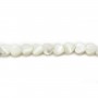 Nacre blanche en forme de coeur 4mm x 20pcs