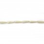 Nacre blanche en forme de goutte 6x20mm x 4 pcs