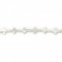 String of White Shell Cross 8x13mm