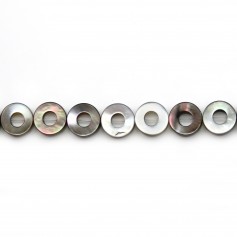 Nacre Grise Donut 10mm x 10 pcs