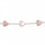 Nacre rose en forme de canard 10x10mm x 2pcs