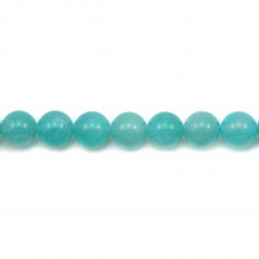 Amazonite du Pérou rond 8mm x 4pcs